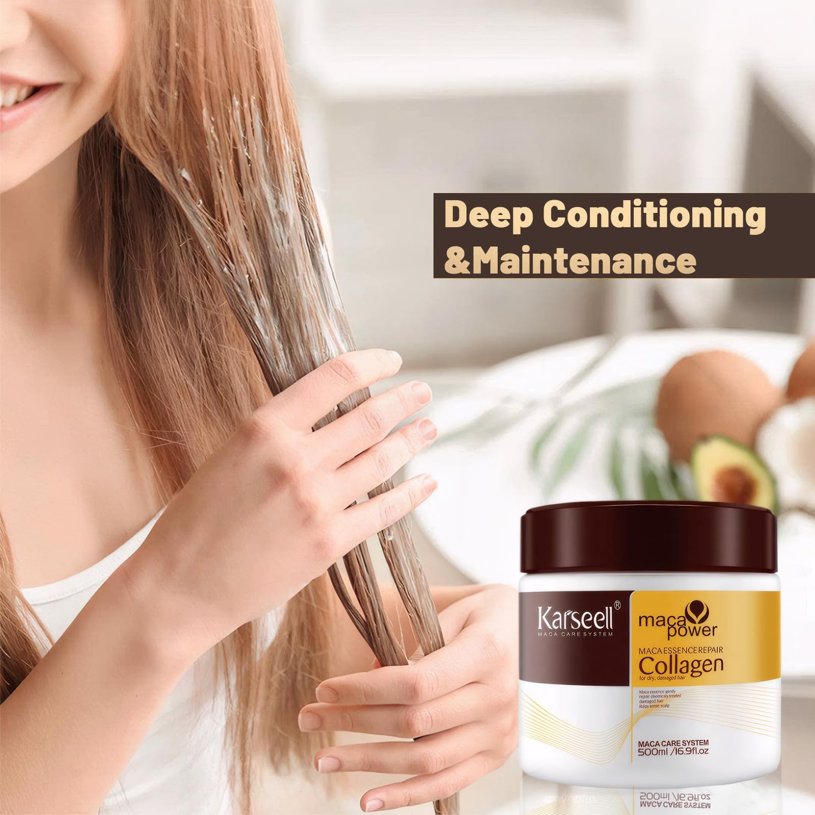 Professional Karseell Hair Mask Collagen Hair Treatment Deep Repair Conditioning