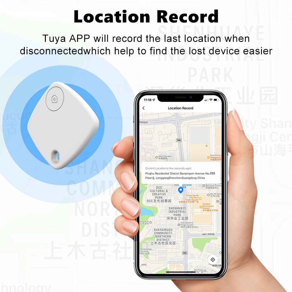 GPS Tracker Bluetooth Tracker for Luggage, Kids, Dogs, Sound Alarm & Easy to Pair