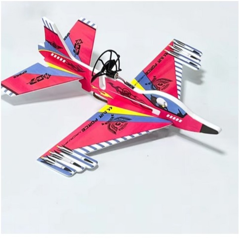 Foam Glider Flying Toy for Children Hand Throwing Plane Model Kits Glowing Led Toy for Kids Boys Outdoor Gift