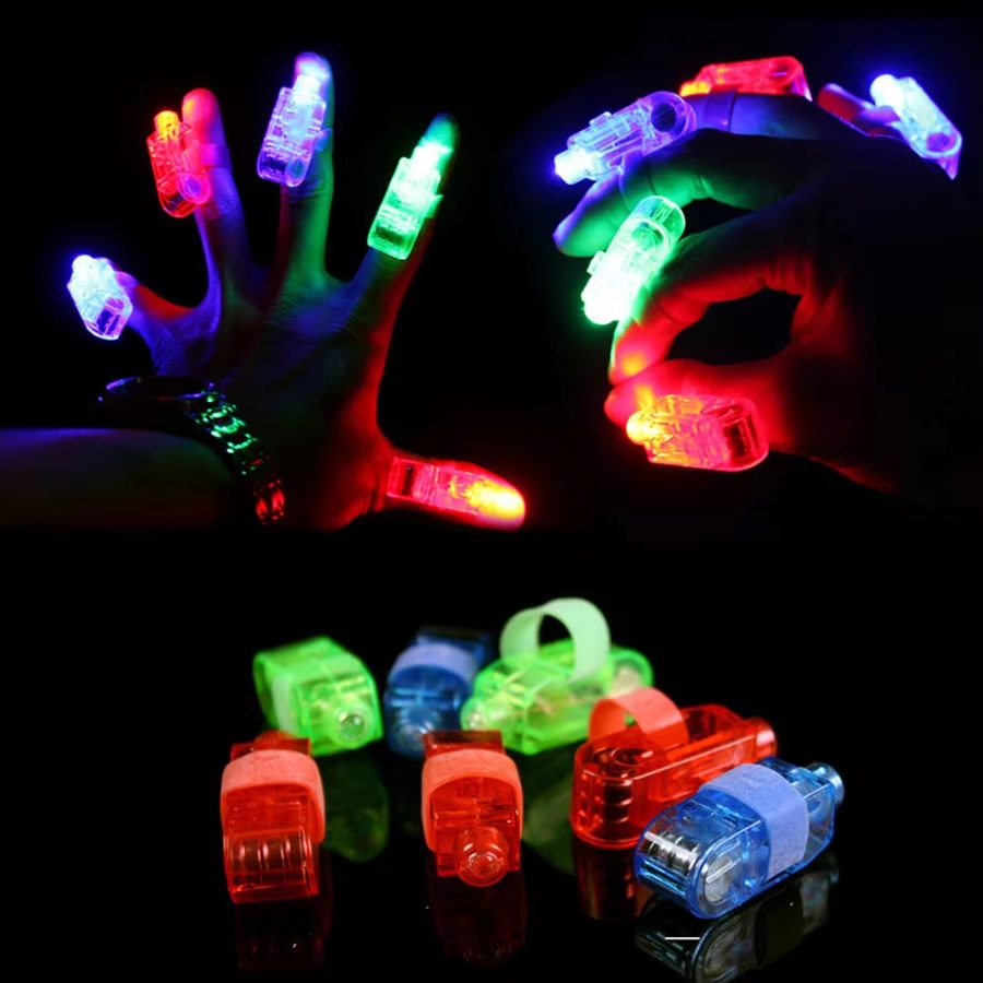 10pcs Finger Projection Lights ,Versatile Finger Lights with Cartoon Images, Finger Ring Glow toys for Kids Adults ,Perfect for Party Supplies & Party Favors