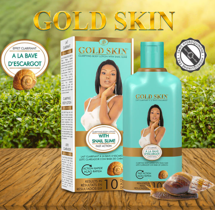 Gold Skin Clarifying Body Lotion with Snail Slime, Hydroquinone-Free 250ml