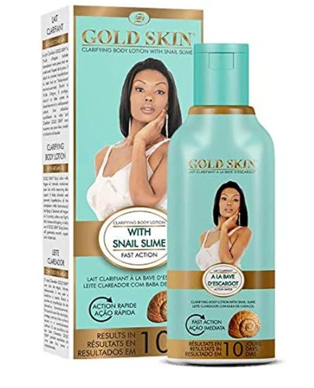 Gold Skin Clarifying Body Lotion with Snail Slime, Hydroquinone-Free 250ml